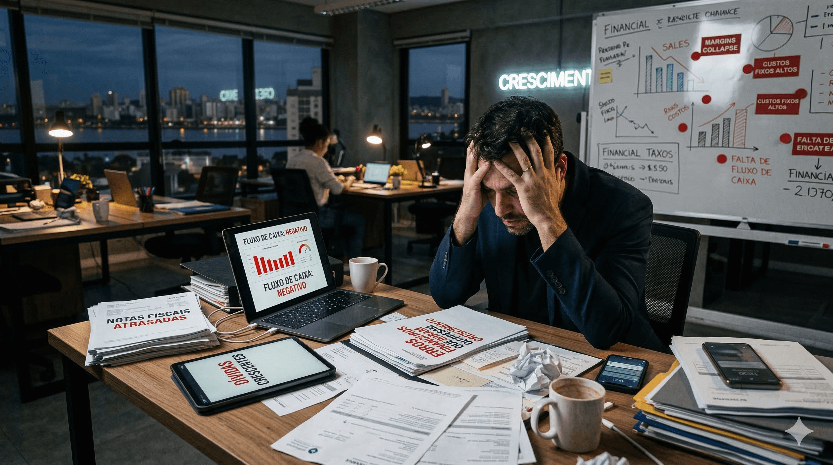 Erros financeiros que quebram empresas em crescimento