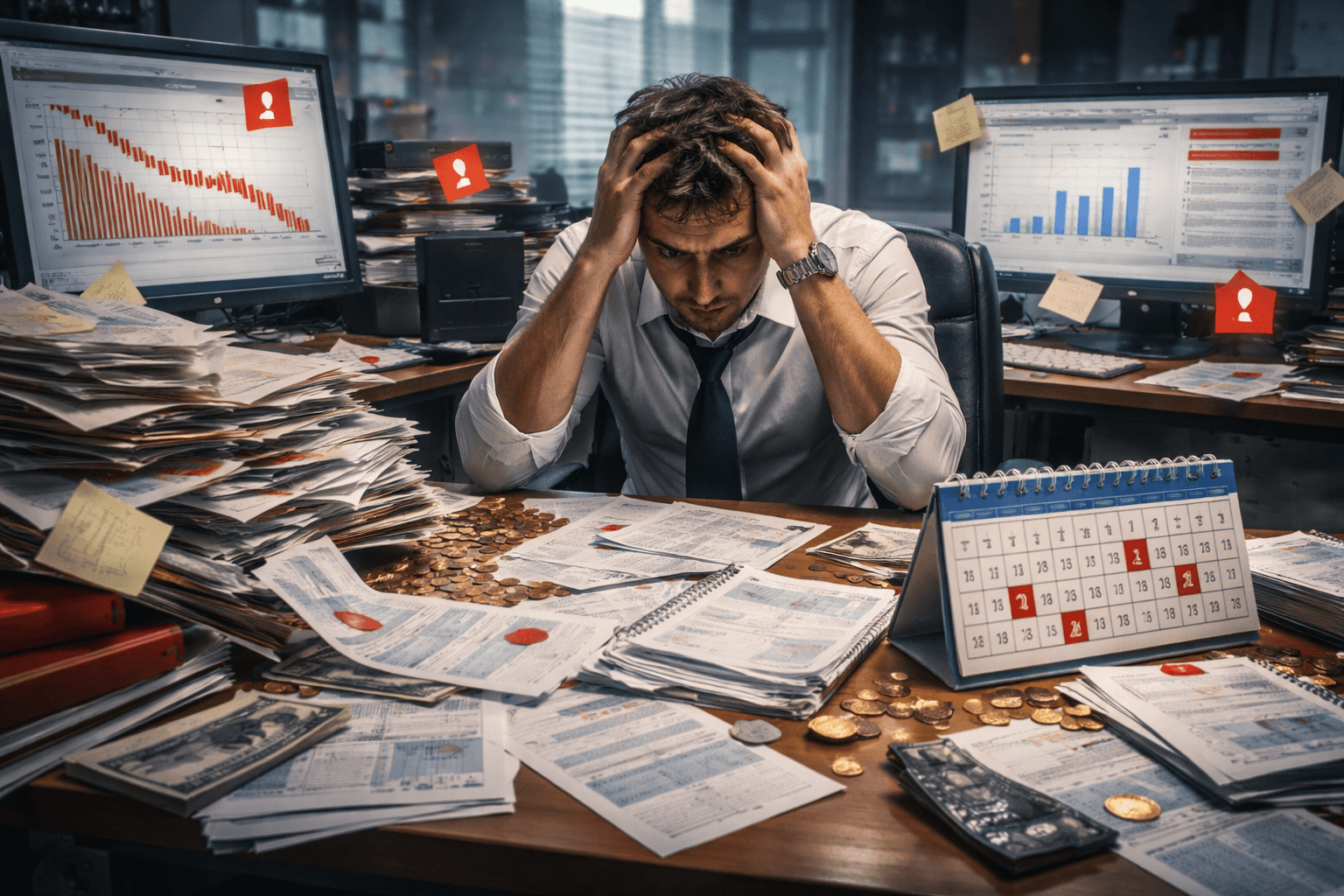 O que causa desorganização financeira nas empresas