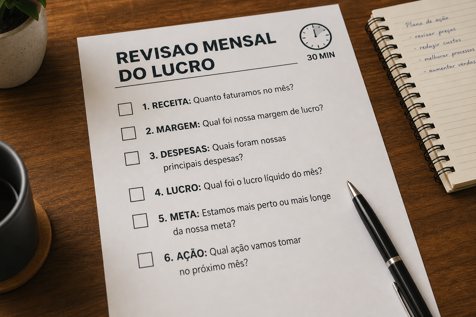 Checklist mensal de revisão de lucro real com 6 perguntas para empresário — blog contabilidade — Apollo Gestão Financeira