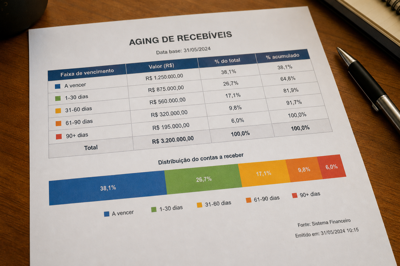 Aging de contas a receber empresarial com faixas a vencer, 1-30, 31-60, 61-90 e 90+ dias — blog contabilidade — Apollo Gestão Financeira Aging de contas a receber empresarial com faixas a vencer, 1-30, 31-60, 61-90 e 90+ dias — blog contabilidade — Apollo Gestão Financeira