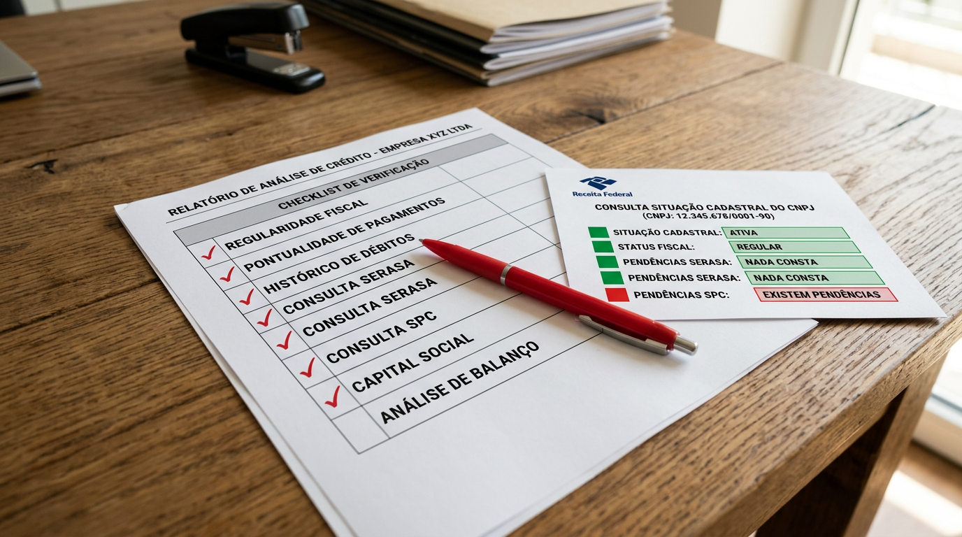 Processo de análise de crédito e definição de limites por cliente