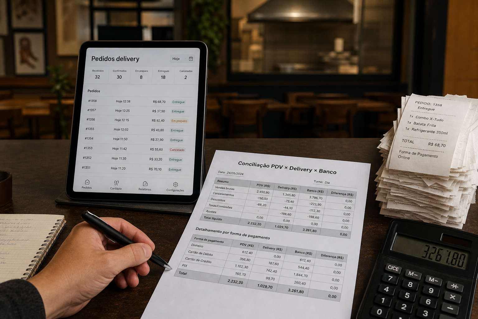 Conciliação PDV, delivery e banco no restaurante — blog contabilidade — Apollo Gestão Financeira Conciliação PDV, delivery e banco no restaurante — blog contabilidade — Apollo Gestão Financeira
