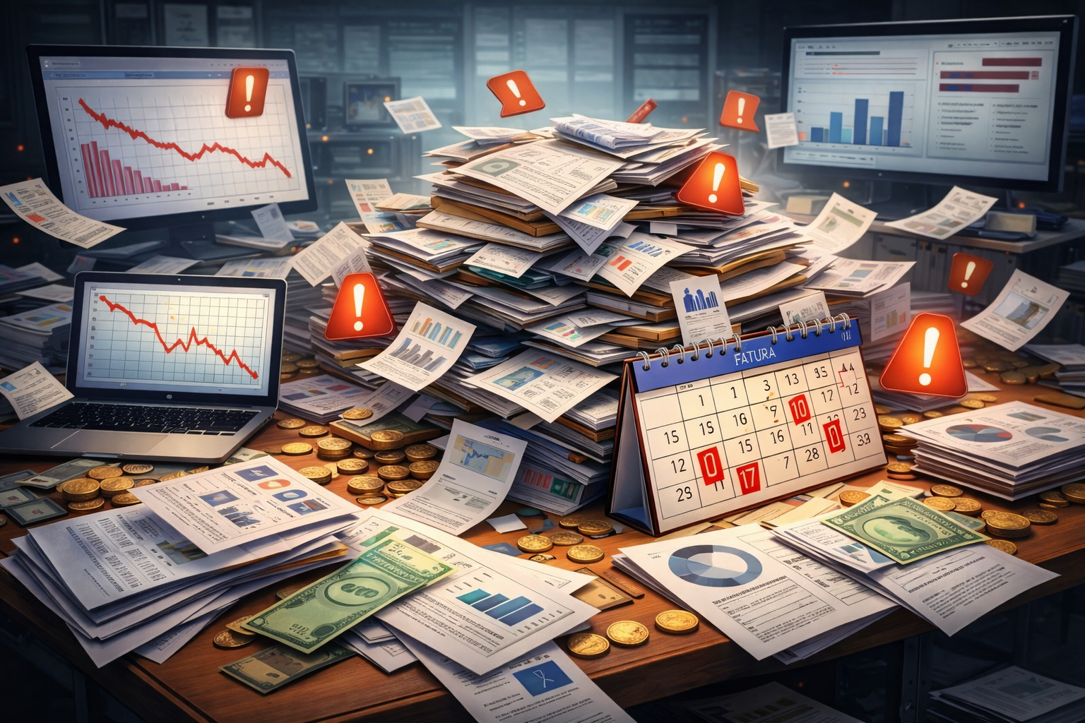 Mistura de finanças pessoais e empresariais causando desorganização