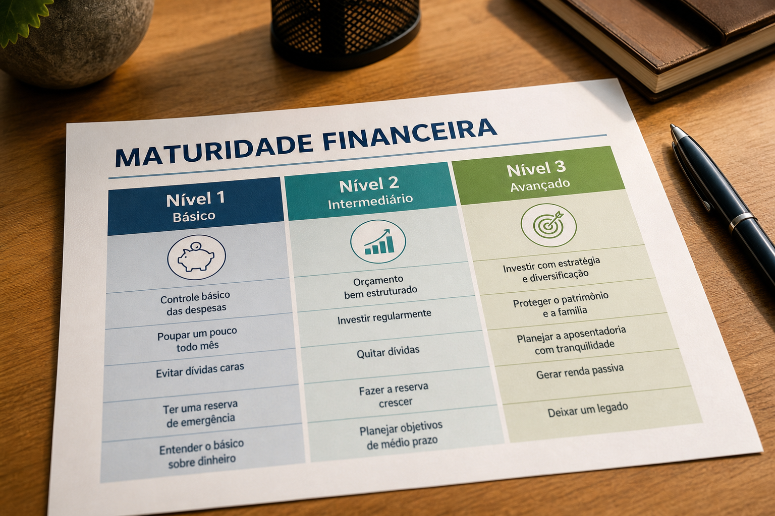 Níveis de maturidade financeira: básico, intermediário e avançado para PMEs — blog contabilidade — Apollo Gestão Financeira