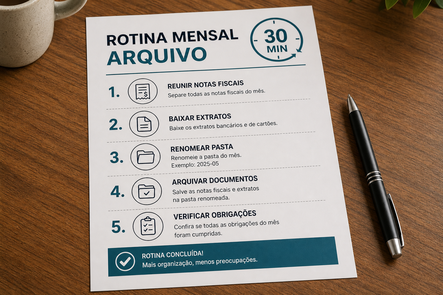 Checklist mensal de organização de documentos financeiros da empresa — blog contabilidade — Apollo Gestão Financeira Checklist mensal de organização de documentos financeiros da empresa — blog contabilidade — Apollo Gestão Financeira