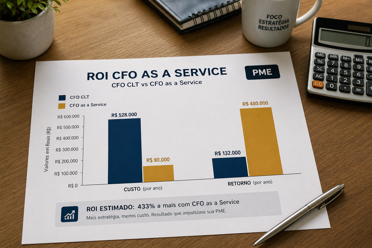 ROI do CFO as a Service: vale a pena para PMEs? — blog contabilidade Apollo