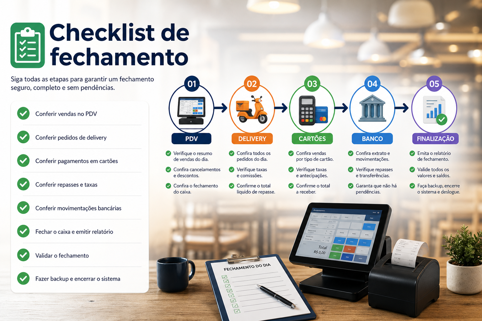 Checklist operacional de pdv, delivery e conciliação — blog contabilidade — Apollo Gestão Financeira Checklist operacional de pdv, delivery e conciliação — blog contabilidade — Apollo Gestão Financeira